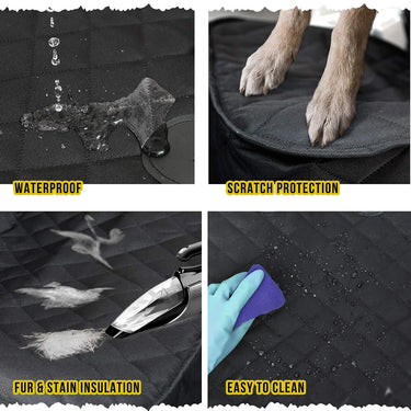 Housses de Siège Auto Avant pour Chien 100% Imperméables - SUV & Camions - Gris / 106x50cm - Plumzi