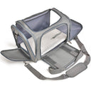 Sac de Transport Latéral Souple pour Chien et Chat - Approuvé Aéroport - Rose / L (50x34x34cm) - Plumzi