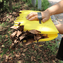 Râteau à main pour ramasser les feuilles mortes - Jaune - Plumzi
