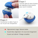 Balle intelligente pour chien et chat - Orange - Plumzi