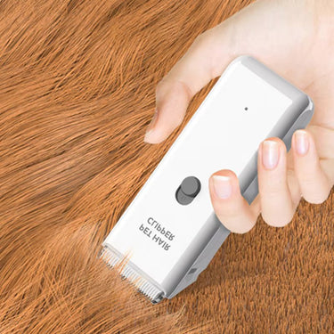Clipper pour Chien Sans Fil - Outil de Toilettage Silencieux et Puissant - Blanc - Plumzi