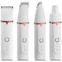 Kit de Tondeuse pour Chien 4-en-1 Sans Fil Premium – Silencieux et Étanche - Blanc - Plumzi