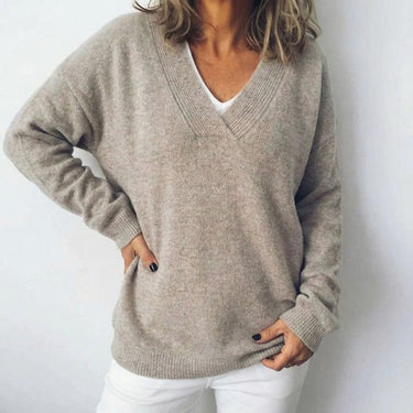 Sweater élégant à col V agréable à porter pour toutes les occasions