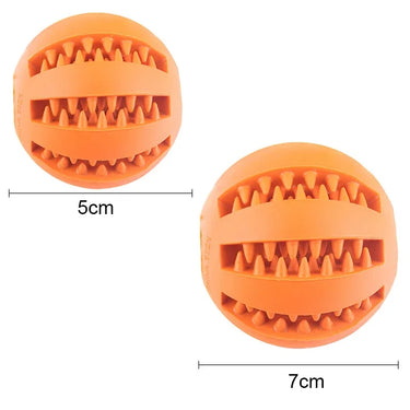Balle à mâcher pour chiens - Jaune / 7 cm - Plumzi