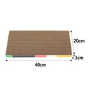 Lit à Gratter en Carton pour Chat - Droit 43x20x3cm - Plumzi
