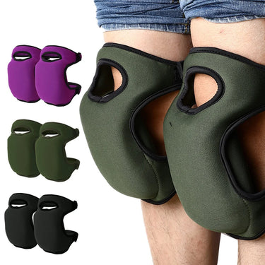 Paire de genouillères antidérapantes pour jardinage - Noir - Plumzi
