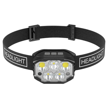 Lampe frontale LED 1200 Lumen rechargeable étanche avec capteur de mouvement