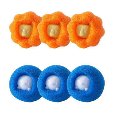 6x Boule de lessive Magique - Attrape poils - Multi couleur B - Plumzi