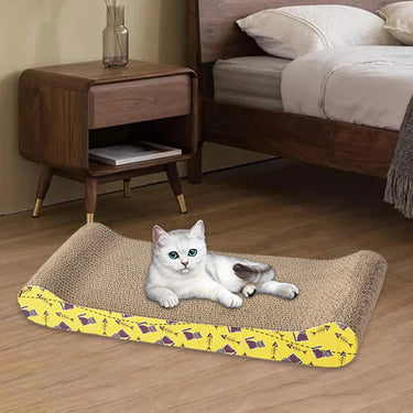 Lit à Gratter en Carton pour Chat - Os 44.5x21x5.5cm - Plumzi