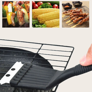Brosse en acier inoxydable pour barbecue et nettoyage de grill 2 en 1 - 1 - Plumzi
