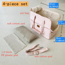 Sac à main portable pour chat et chien - Confort et sécurité - Beige - Plumzi