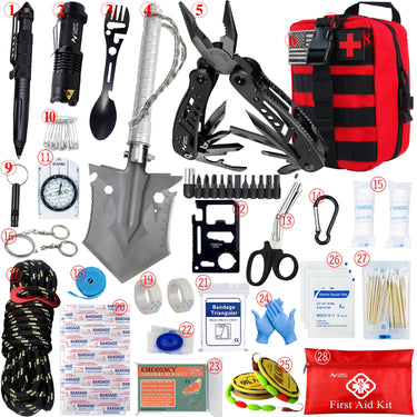 Trousse de secours de survie voiture kit complet Molle extérieur IFAK