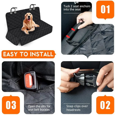 Housse de Protection pour Siège Arrière de Voiture pour Chien - Imperméable - Default Title - Plumzi