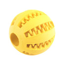 Balle à mâcher pour chiens - Jaune / 7 cm - Plumzi