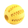 Balle à mâcher pour chiens - Jaune / 7 cm - Plumzi