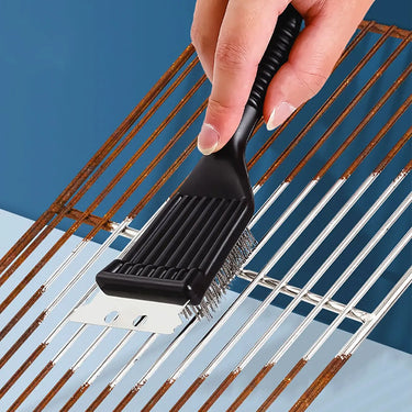 Brosse en acier inoxydable pour barbecue et nettoyage de grill 2 en 1 - 1 - Plumzi