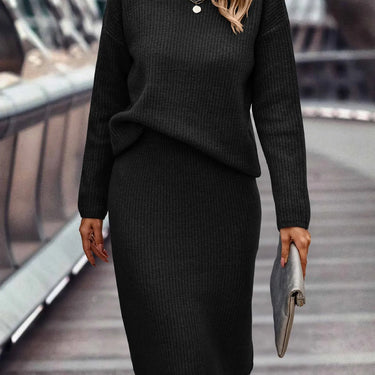 Ensemble élégant avec jupe raffinée et haut stylé pour toutes occasions