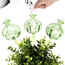 Ampoules en verre pour arrosage automatique de plantes d'intérieur - 1 pièce / Vert - Plumzi