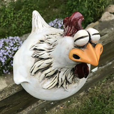 Statues amusantes en résine pour clôture de poules jardin et ferme - C - Plumzi