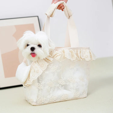 Porte-chiot Sac à dos épaule - Chiot jusqu'à 5 kg - Riz blanc / M - Plumzi