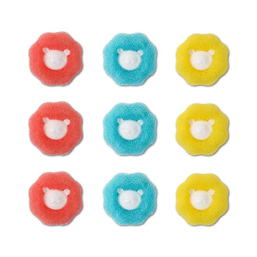 6x Boule de lessive Magique - Attrape poils - Bleu A - Plumzi