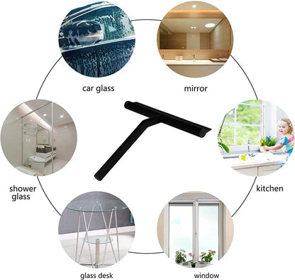 Raclette de nettoyage de verre avec support pour douche et miroir