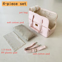 Sac à main portable pour chat et chien - Confort et sécurité - Rose clair - Plumzi