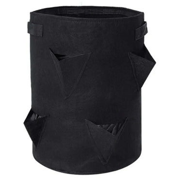 Sac de Culture Réspirable pour fraises tomates et fleurs - Noir / 5 Gallons 20x25cm / 1 - Plumzi