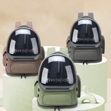 Sac de transport Transparent pour animaux - Confort et Praticité - Gris - Plumzi