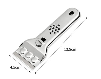 Grattoir en Acier inoxydable pour Nettoyage de carreaux et surfaces