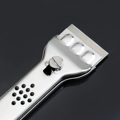 Grattoir en Acier inoxydable pour Nettoyage de carreaux et surfaces