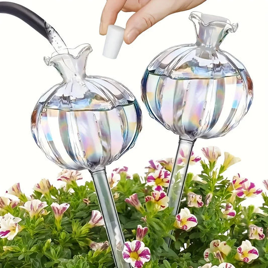 Ampoules en verre pour arrosage automatique de plantes d'intérieur