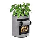 3 Sacs de Plantation et de Culture pour Potager - 10 Gallons - 38L - Gris - Plumzi