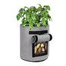 3 Sacs de Plantation et de Culture pour Potager - 10 Gallons - 38L - Gris - Plumzi