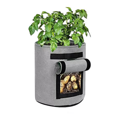 3 Sacs de Plantation et de Culture pour Potager - 10 Gallons - 38L - Gris - Plumzi