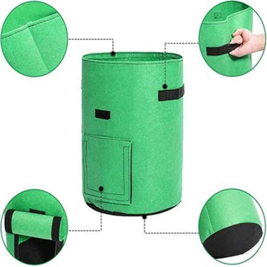 3 Sacs de Plantation et de Culture pour Potager - 10 Gallons - 38L - Vert - Plumzi
