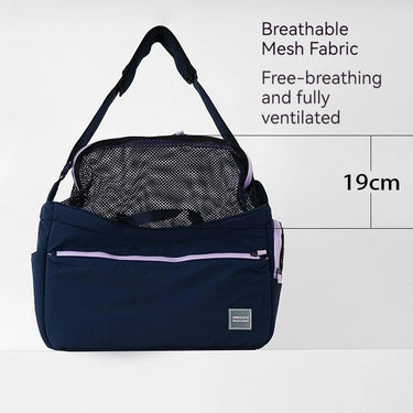 Sac à bandoulière pour animaux de compagnie - Pratique et Élégant - Khaki / M - Plumzi