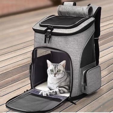 Sac à dos pliable respirant pour animaux de compagnie grande capacité