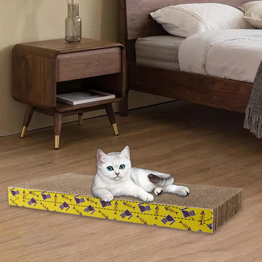 Lit à Gratter en Carton pour Chat - Droit 44.5x21x44cm - Plumzi