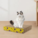 Lit à Gratter en Carton pour Chat - Carré 21x21x4cm - Plumzi