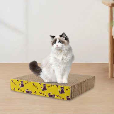 Lit à Gratter en Carton pour Chat - Carré 21x21x4cm - Plumzi