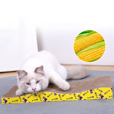 Lit à Gratter en Carton pour Chat - W 44.5x21x5.5cm - Plumzi