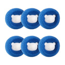 6x Boule de lessive Magique - Attrape poils - Bleu A - Plumzi