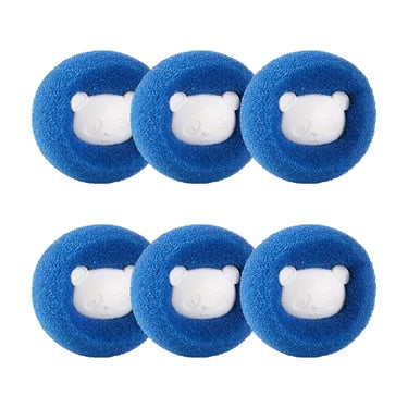 6x Boule de lessive Magique - Attrape poils - Bleu A - Plumzi