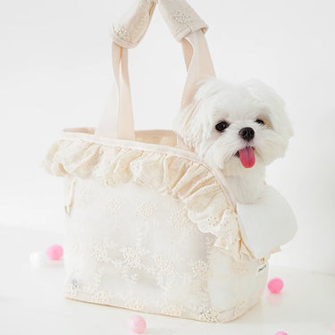 Porte-chiot Sac à dos épaule - Chiot jusqu'à 5 kg - Riz blanc / M - Plumzi
