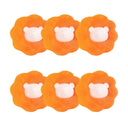 6x Boule de lessive Magique - Attrape poils - Orange A - Plumzi