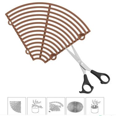 Grille de protection pour Pot de Plante pour jardin et maison - Noir / 19cm / 1 - Plumzi