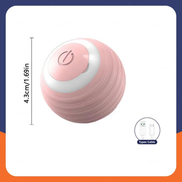Balle intelligente pour chien et chat - Rose H - Plumzi