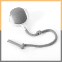 Balle roulante interactive pour chat - Gris - Balle avec corde - Plumzi