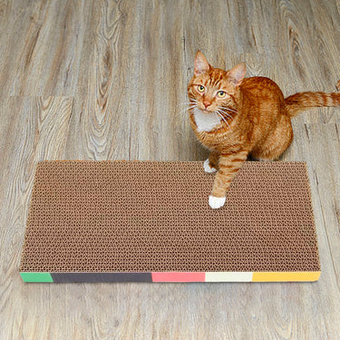 Lit à Gratter en Carton pour Chat - W 44.5x21x5.5cm - Plumzi